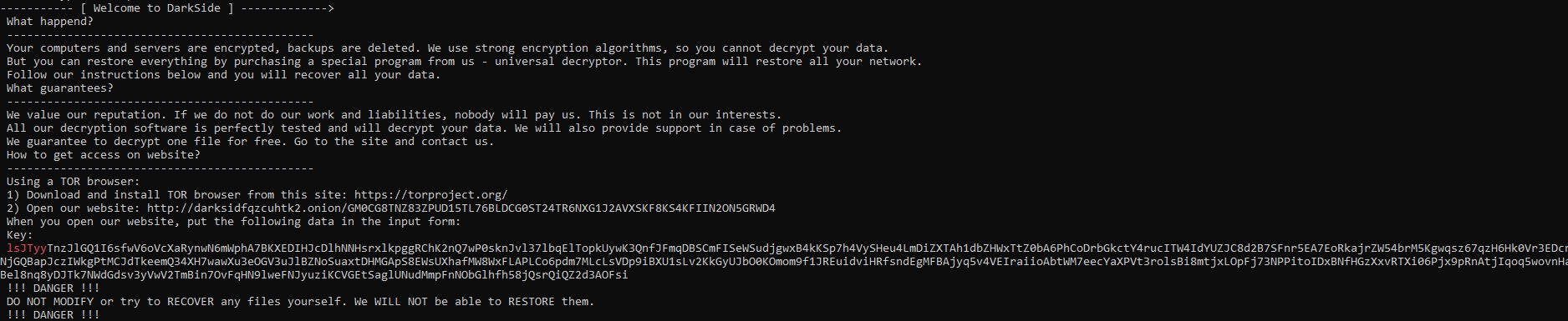 Требования злоумышленников